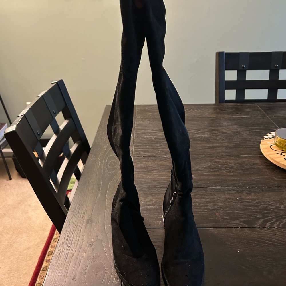 Catherine Malandrino Black Over the Knee Boots